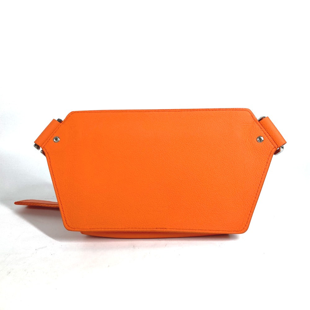 LOUIS VUITTON Sling bag M59625 Taurillon Clemence Leather Orange LV Aerogram Bum bag NV mens