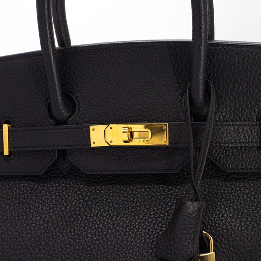 Luxury Hermes Birkin 35 Togo Black - [B] Stamp