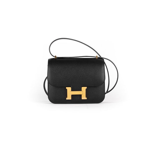 Luxury Hermes Constance Mini Noir - Y Stamp