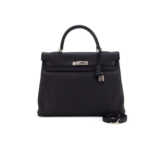 Luxury Hermes Kelly 35 Noir - X Stamp