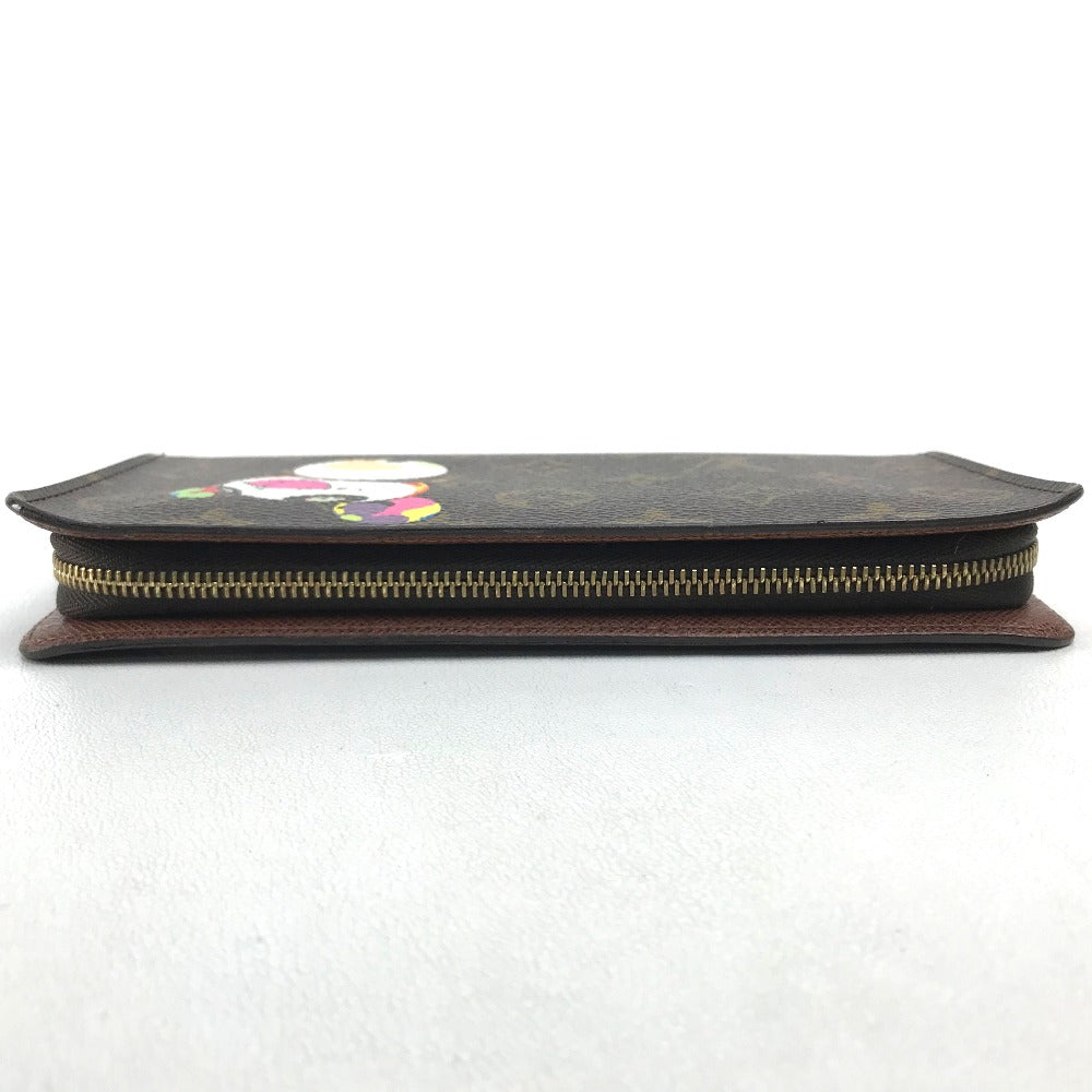 LOUIS VUITTON Long Wallet Purse M61729 Monogram canvas Brown Monogram panda Porto Monezup