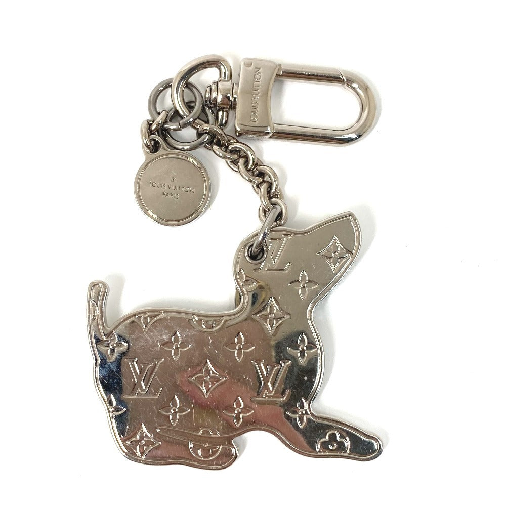 LOUIS VUITTON key ring  M00747 metal white Animal Dog DOG Monogram Bijoux Sac LV Dog Women