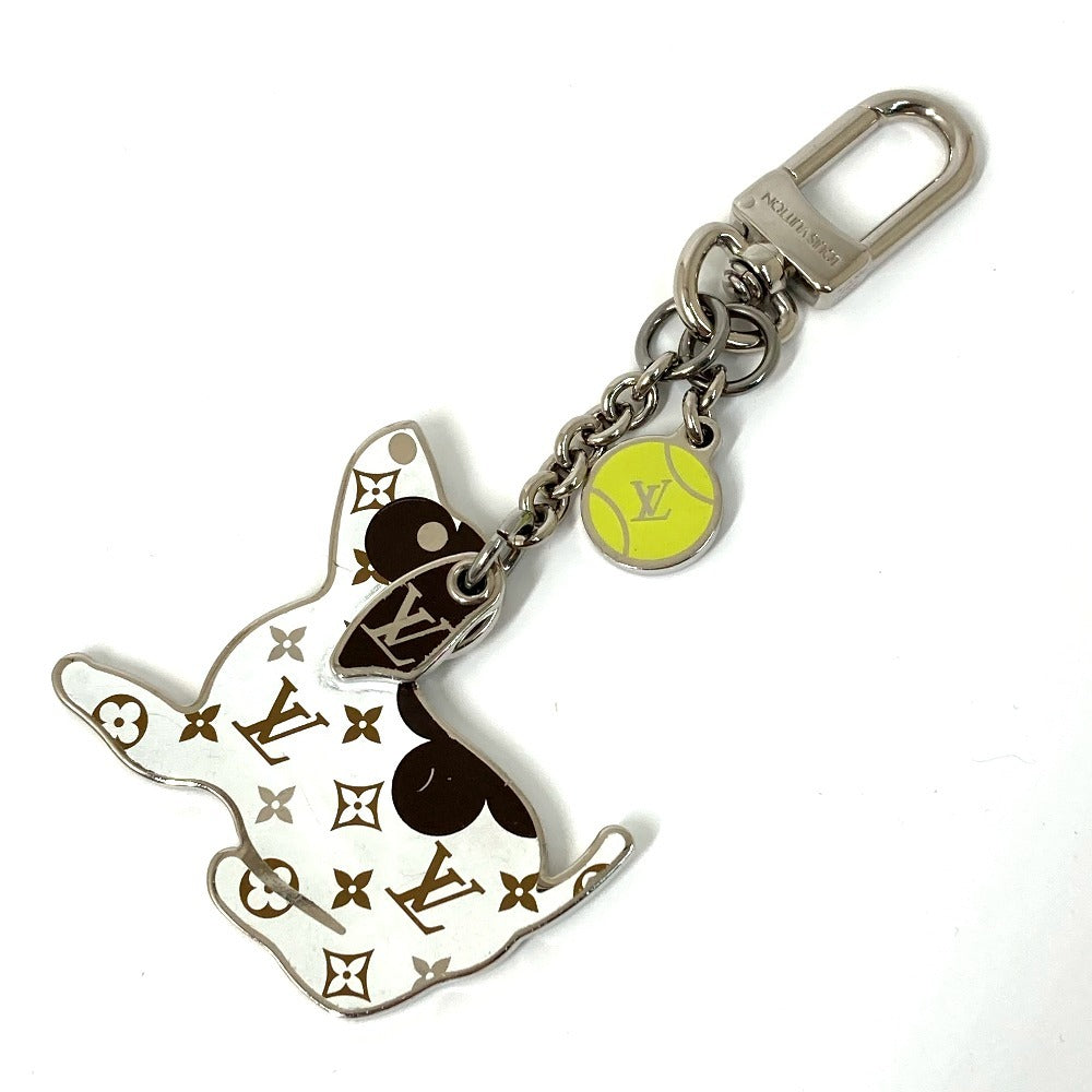 LOUIS VUITTON key ring  M00747 metal white Animal Dog DOG Monogram Bijoux Sac LV Dog Women