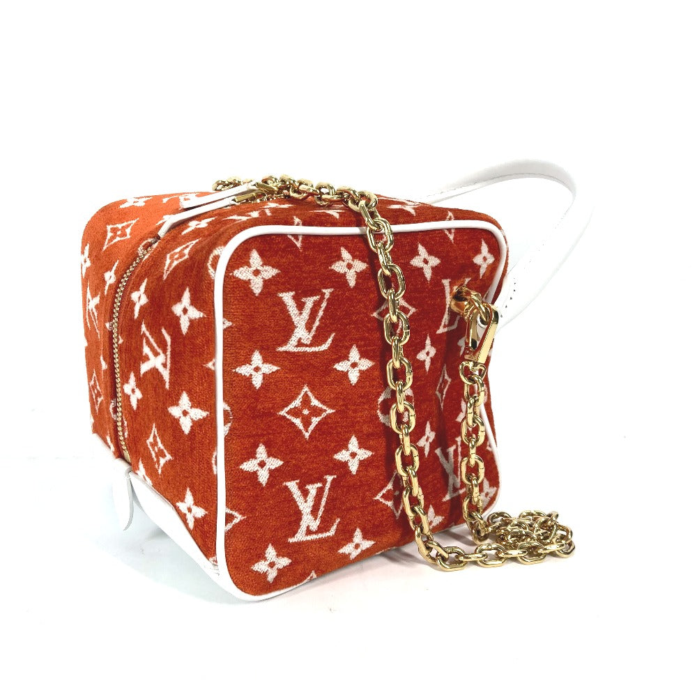LOUIS VUITTON Handbag M46212 Velvet, Leather Orange LV Match Square Bag