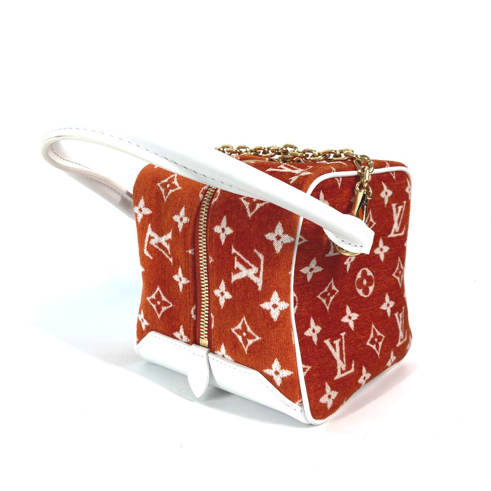 LOUIS VUITTON Handbag M46212 Velvet, Leather Orange LV Match Square Bag
