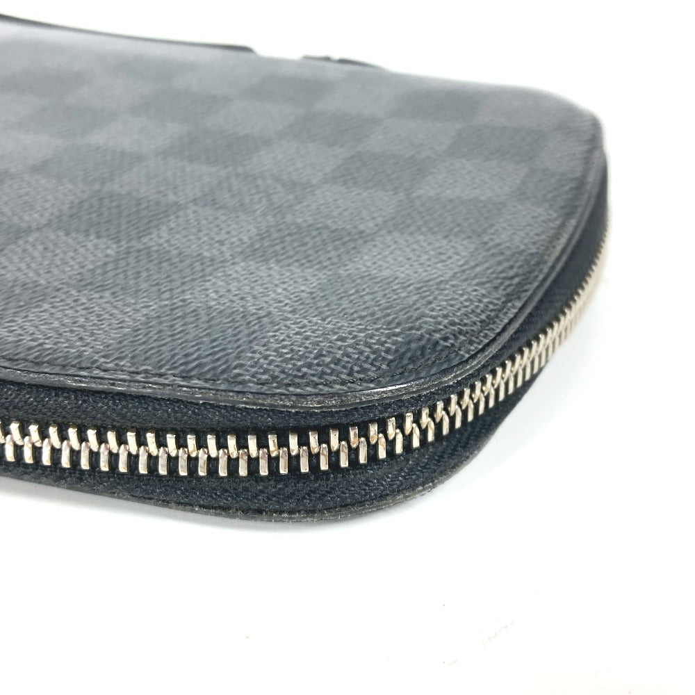 LOUIS VUITTON Long Wallet Purse N48255 Damier Grafitto Canvas black Damier Grafitte Atholl Organizer mens