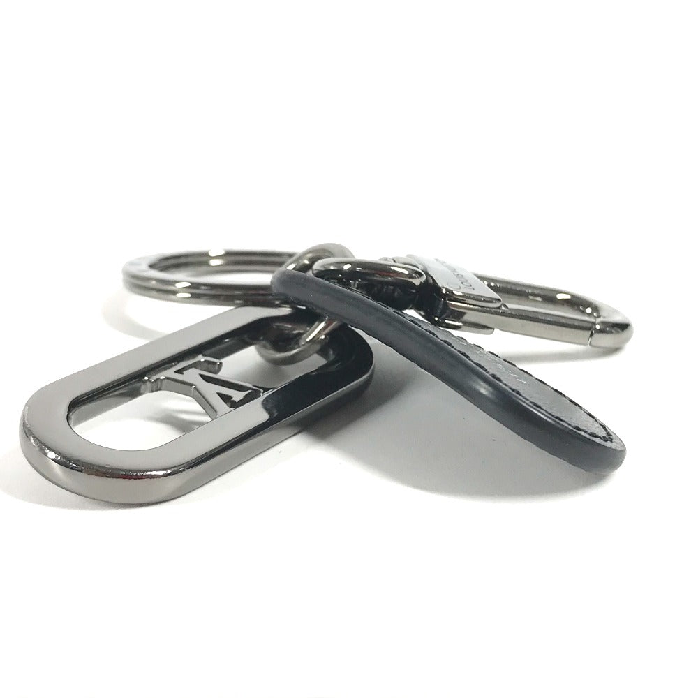 LOUIS VUITTON key ring M00927 Leather, Metal black Monogram Eclipse Keychain/LV Signature Chain mens