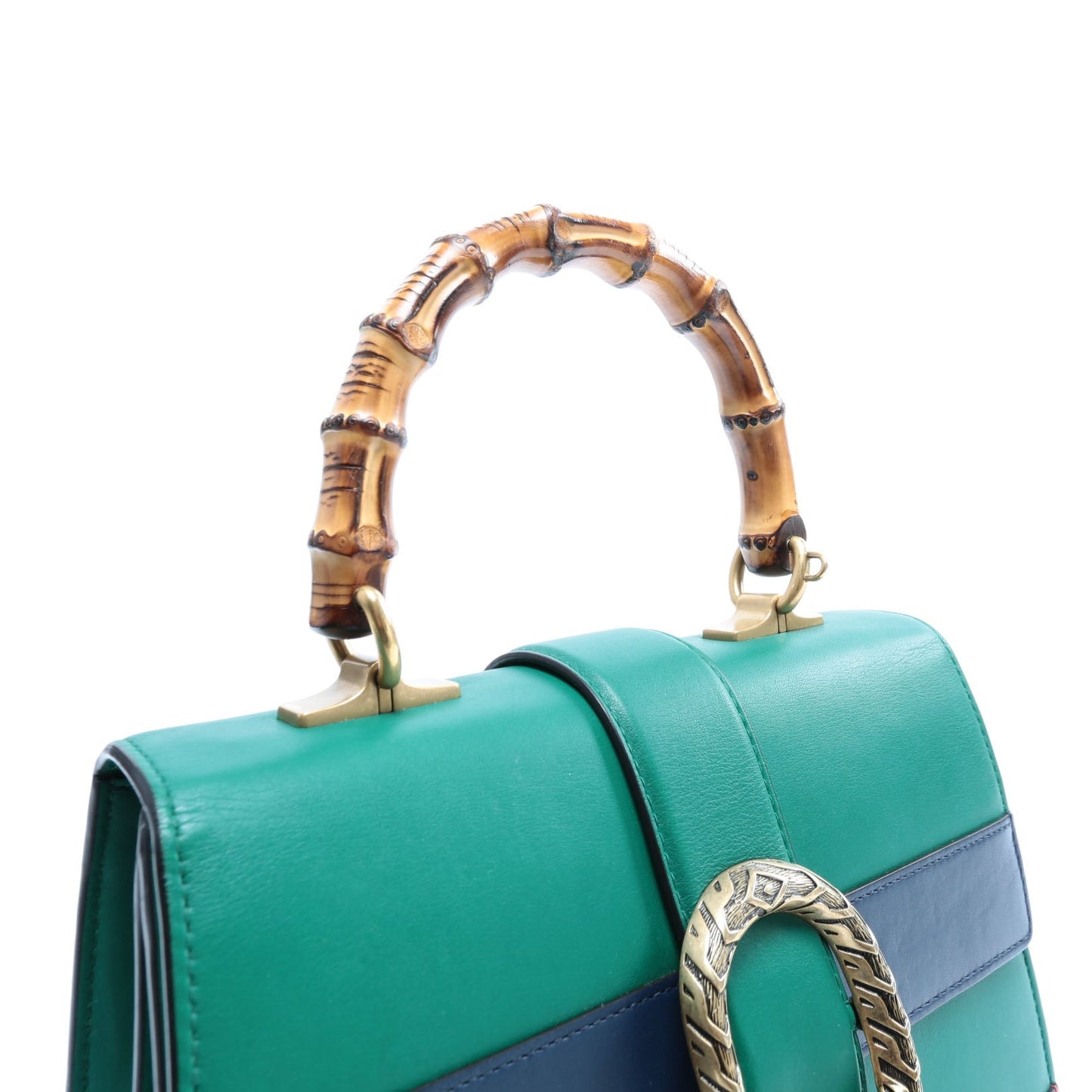 Luxury Gucci Dionysus Medium Bamboo Top Handle - Green
