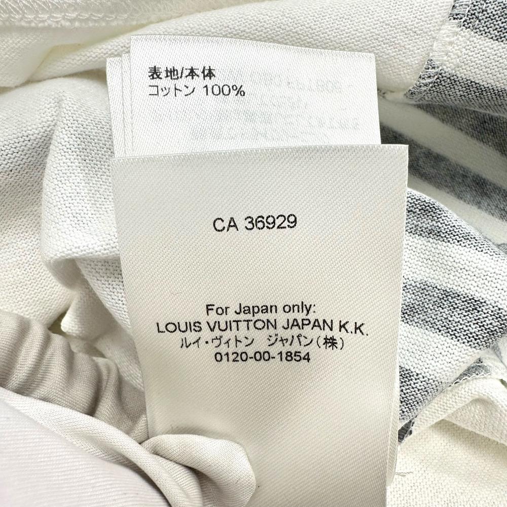 Louis Vuitton Logo Cotton T-Shirt White/Blue