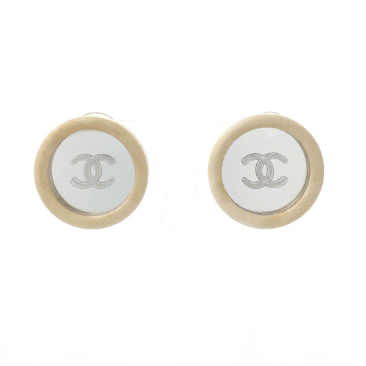 Chanel Vintage Coco Mark Earrings Plastic/Metal