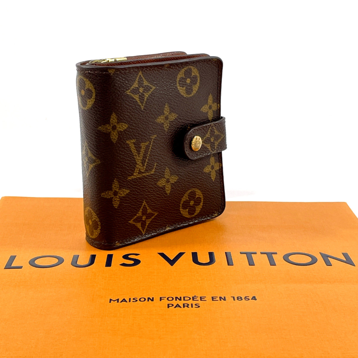 Louis Vuitton Monogram Canvas Compact Zip Wallet