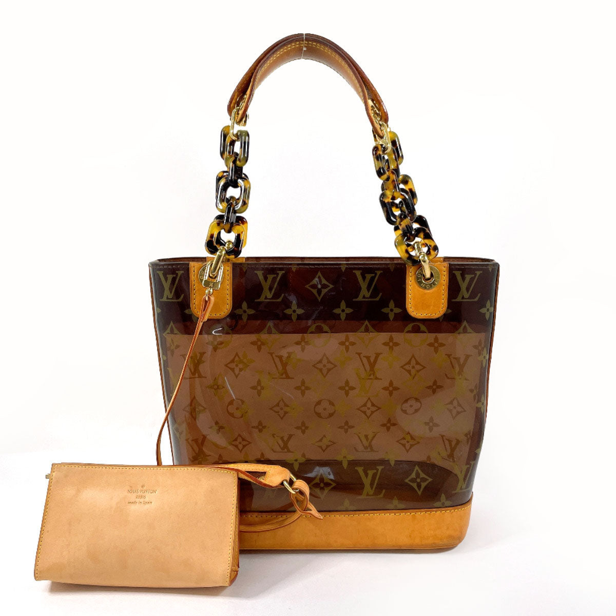 Louis Vuitton Cabas Ample PM Tote Bag Brown