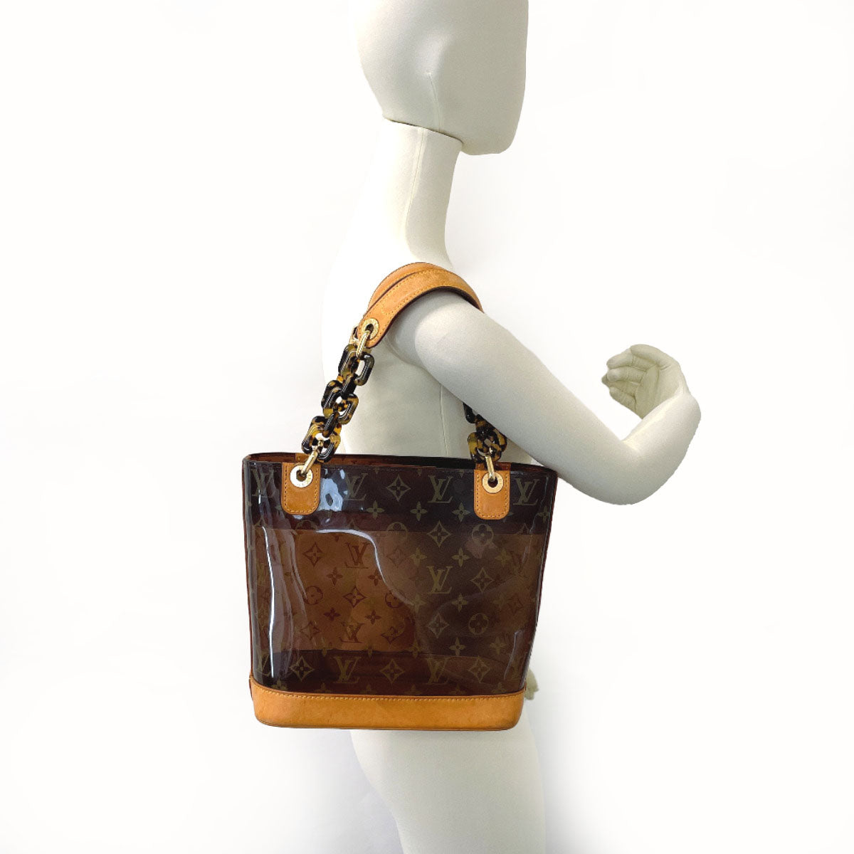 Louis Vuitton Cabas Ample PM Tote Bag Brown