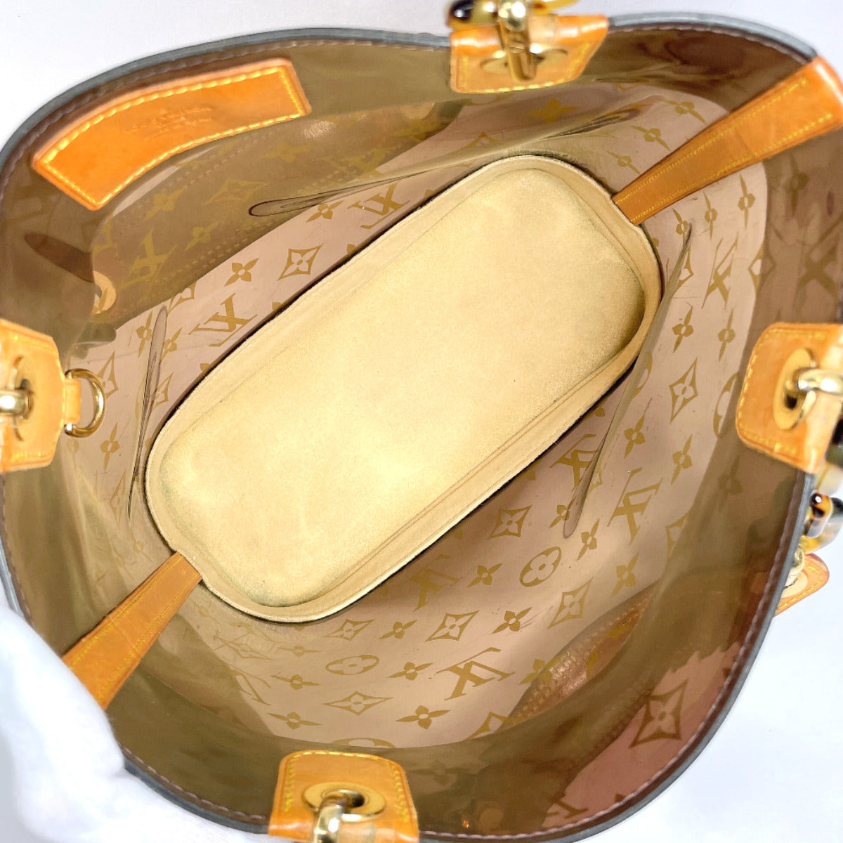 Louis Vuitton Cabas Ample PM Tote Bag Brown