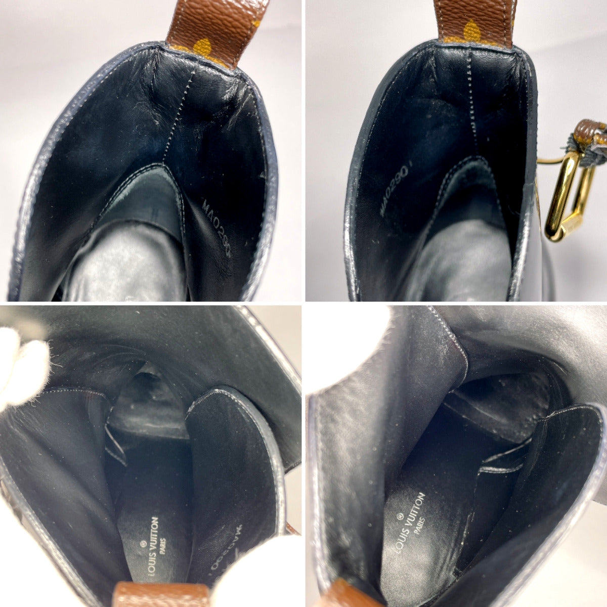 Louis Vuitton Patent Leather Monogram Boots