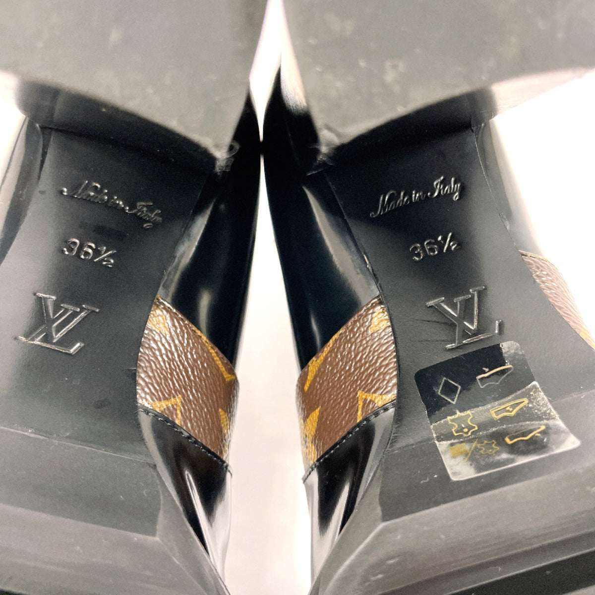 Louis Vuitton Patent Leather Monogram Boots