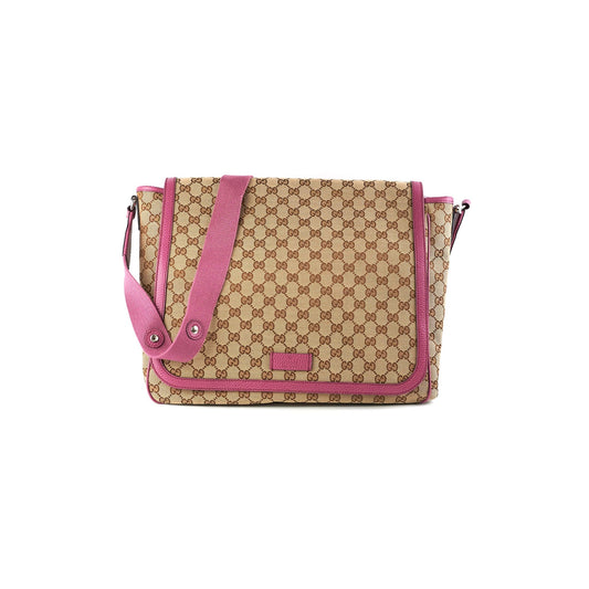 Luxury Gucci Trending 2025 Baby Bag with Changemat Monogram Pink