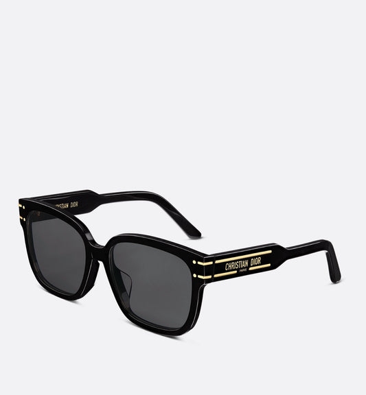 Luxury Diorsignature S7F Black Square Sunglasses