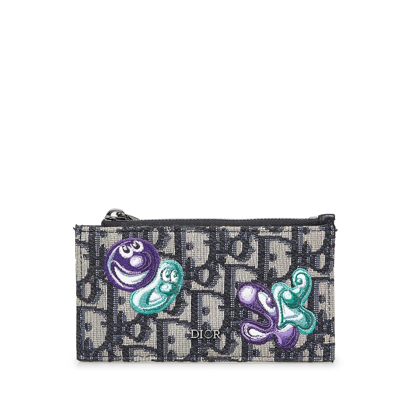 Luxury Diorx Kenny Scharf Oblique Coin Card Holder