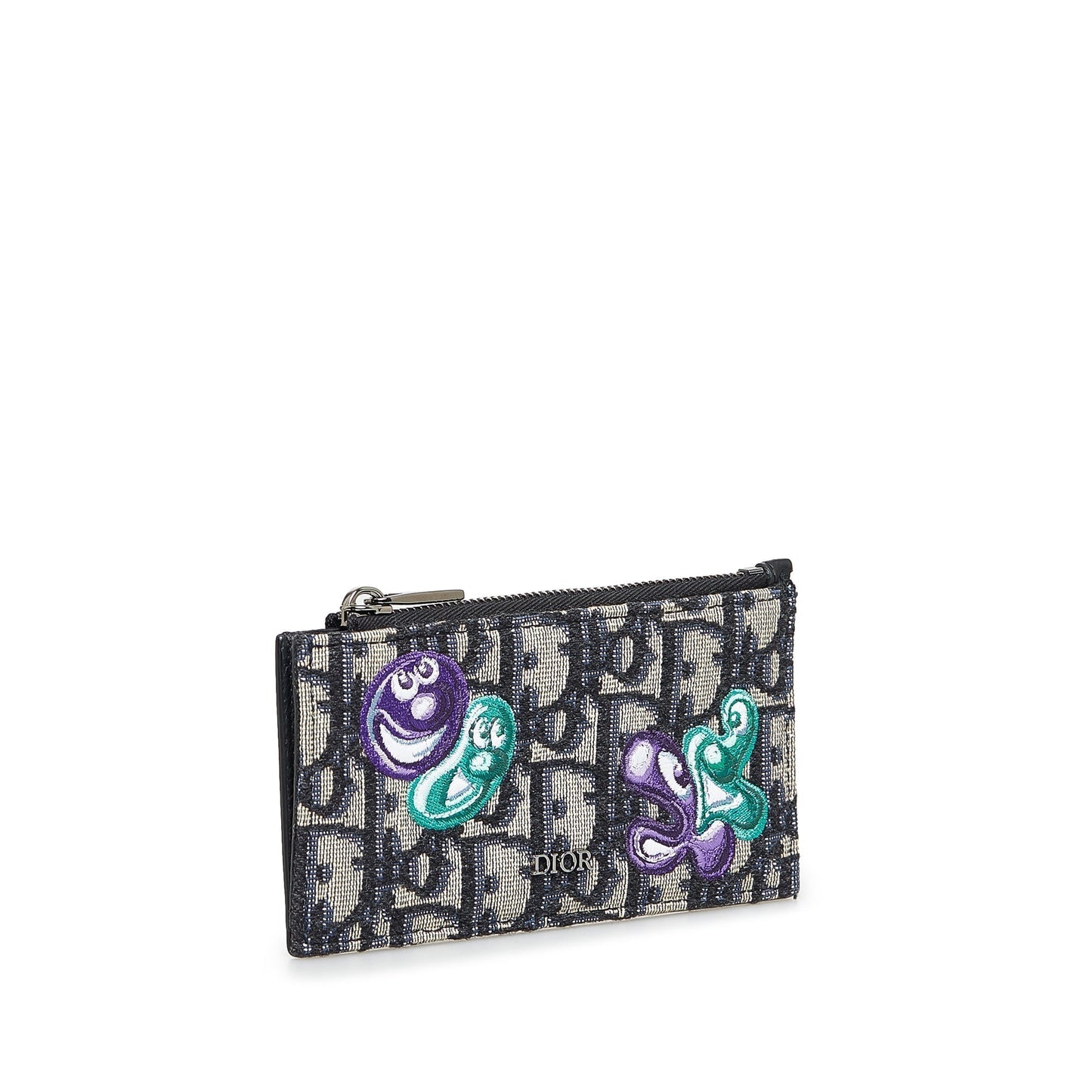 Luxury Diorx Kenny Scharf Oblique Coin Card Holder