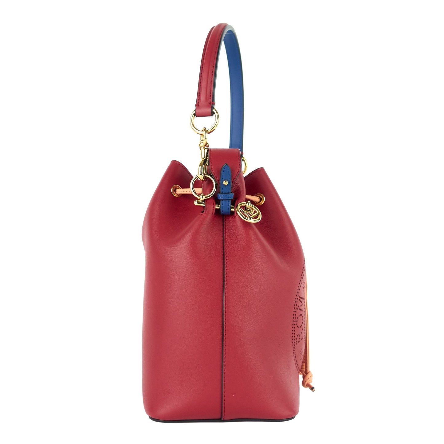 F is Luxury Fendi Perforated Mon Tresor Small Leather Bag