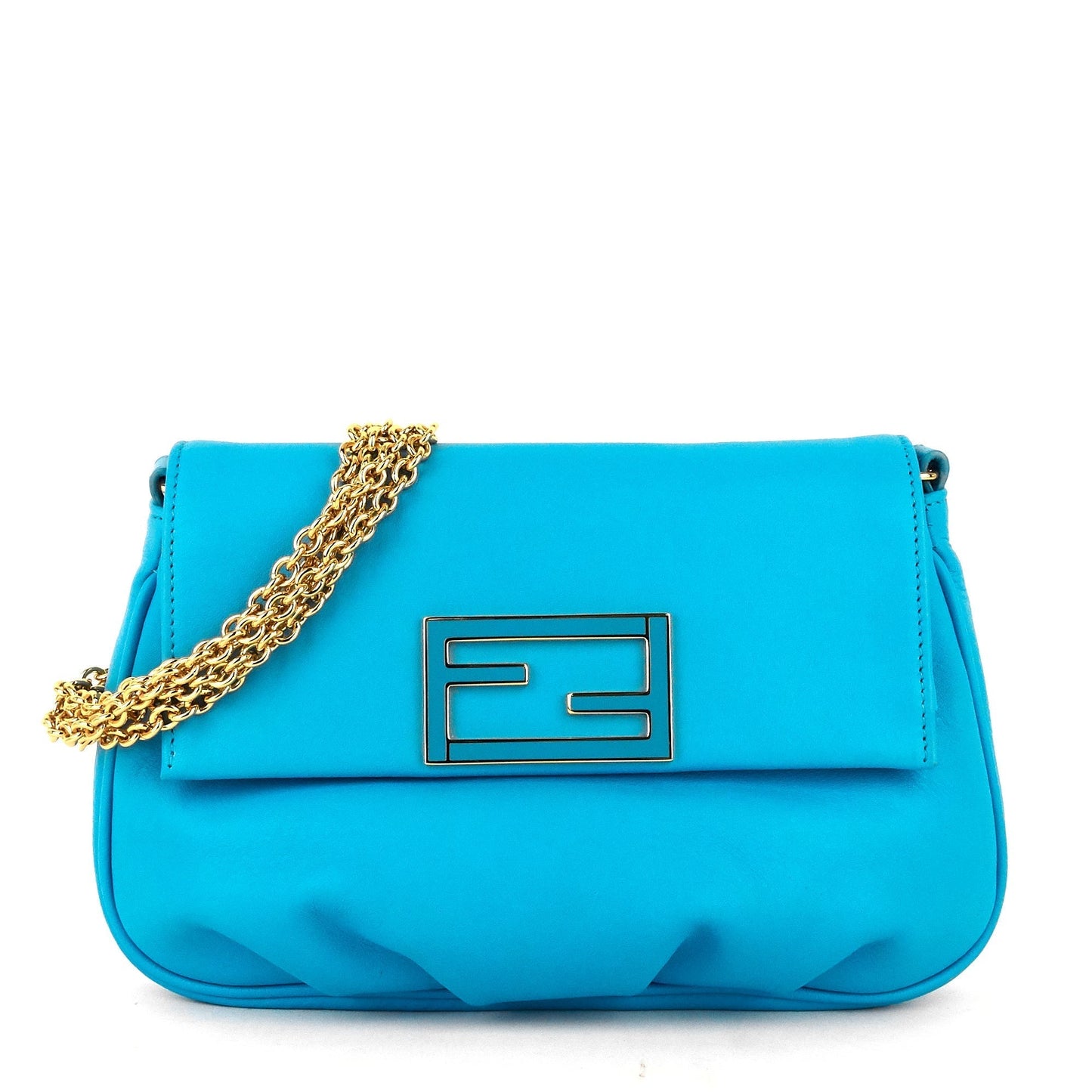 Luxury Fendista Lambskin Leather Pochette Crossbody Bag