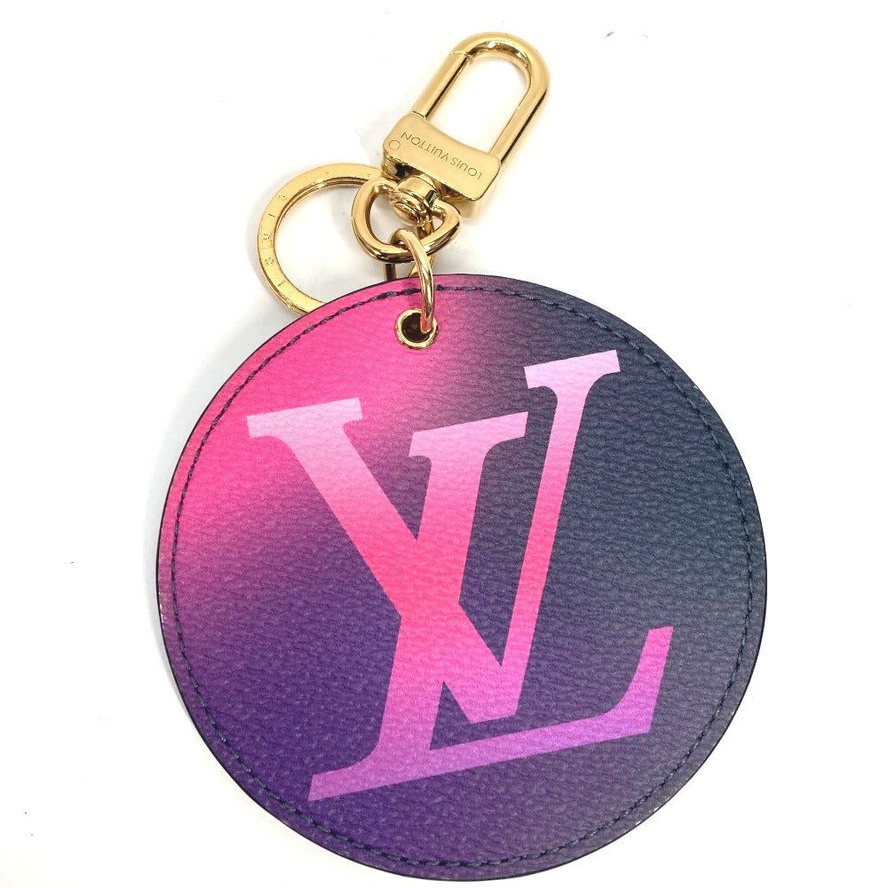 LOUIS VUITTON key ring M00665 leather purple Monogram Porto Clay Illustre Gradation