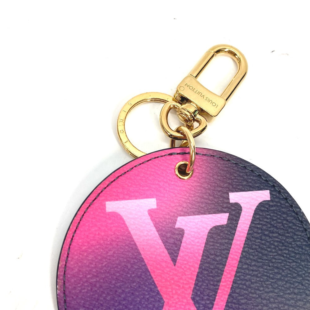 LOUIS VUITTON key ring M00665 leather purple Monogram Porto Clay Illustre Gradation