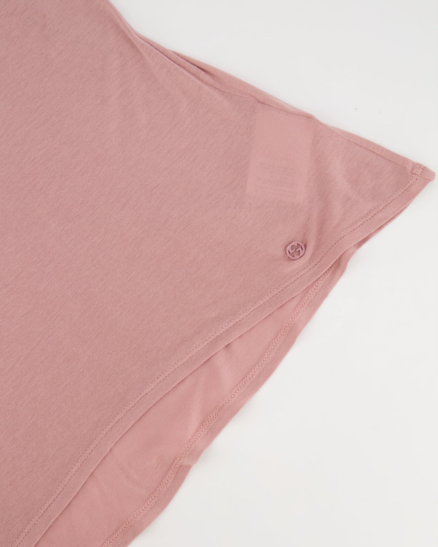 Luxury Gucci Dusty Pink Tank Top with Small Luxury Gucci Logo Size Small (UK 8)