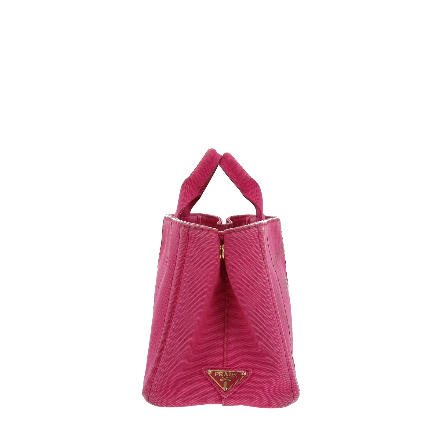 Luxury PradaCanapa Handbag in Pink Fabric