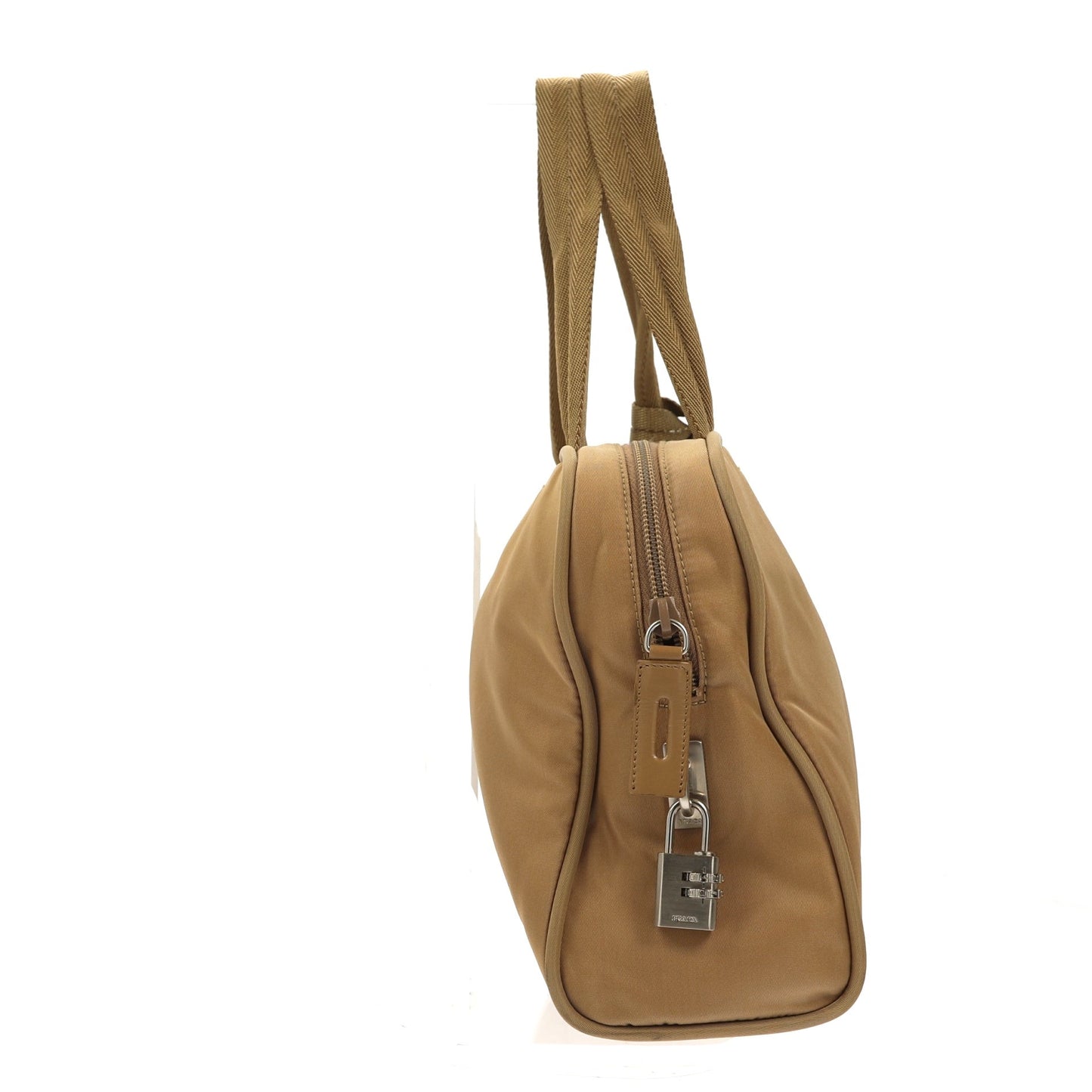 Luxury PradaHandbag in Brown Fabric