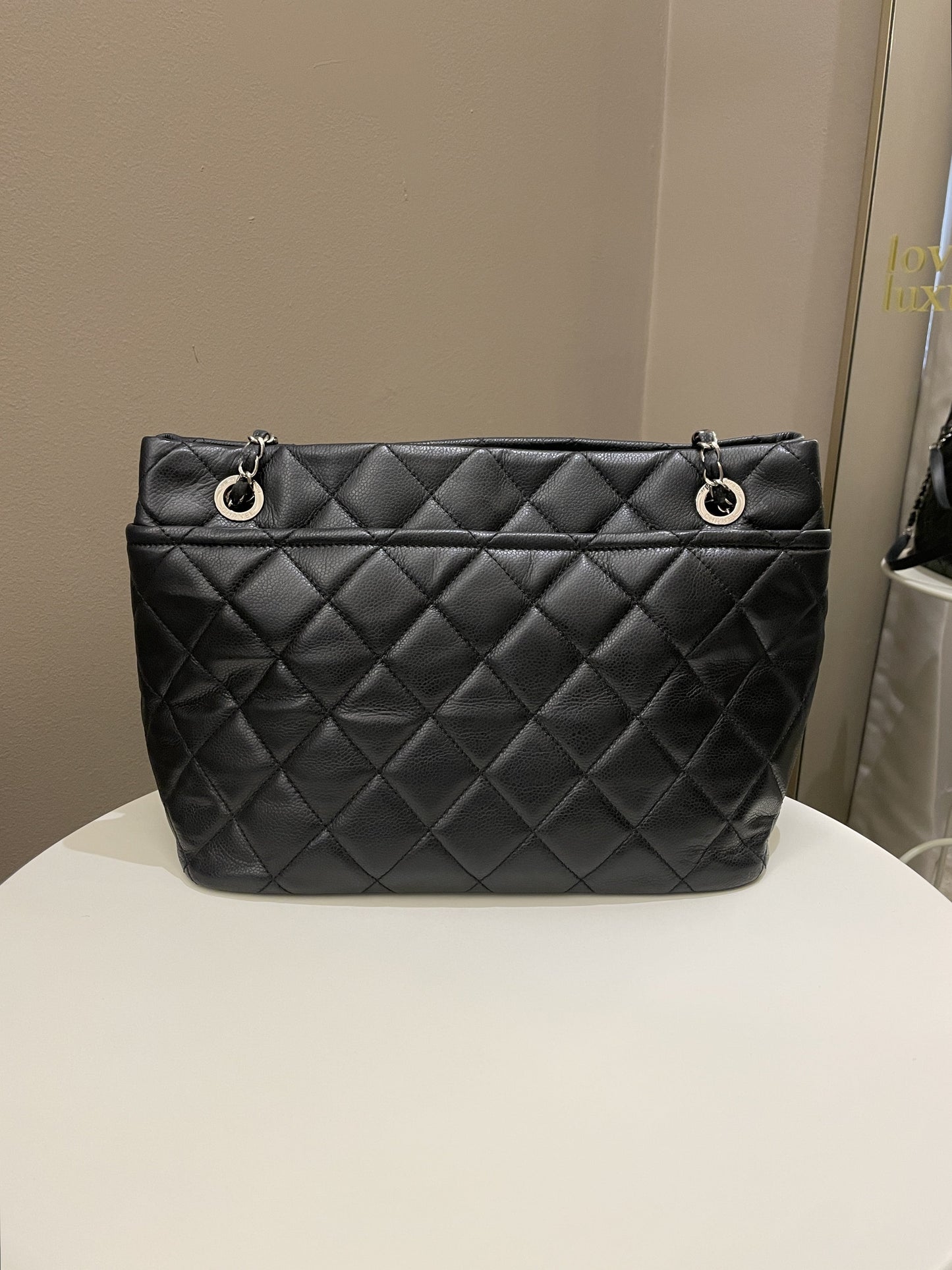 Luxury Chanel Timeless CC Shopping Tote Black Caviar