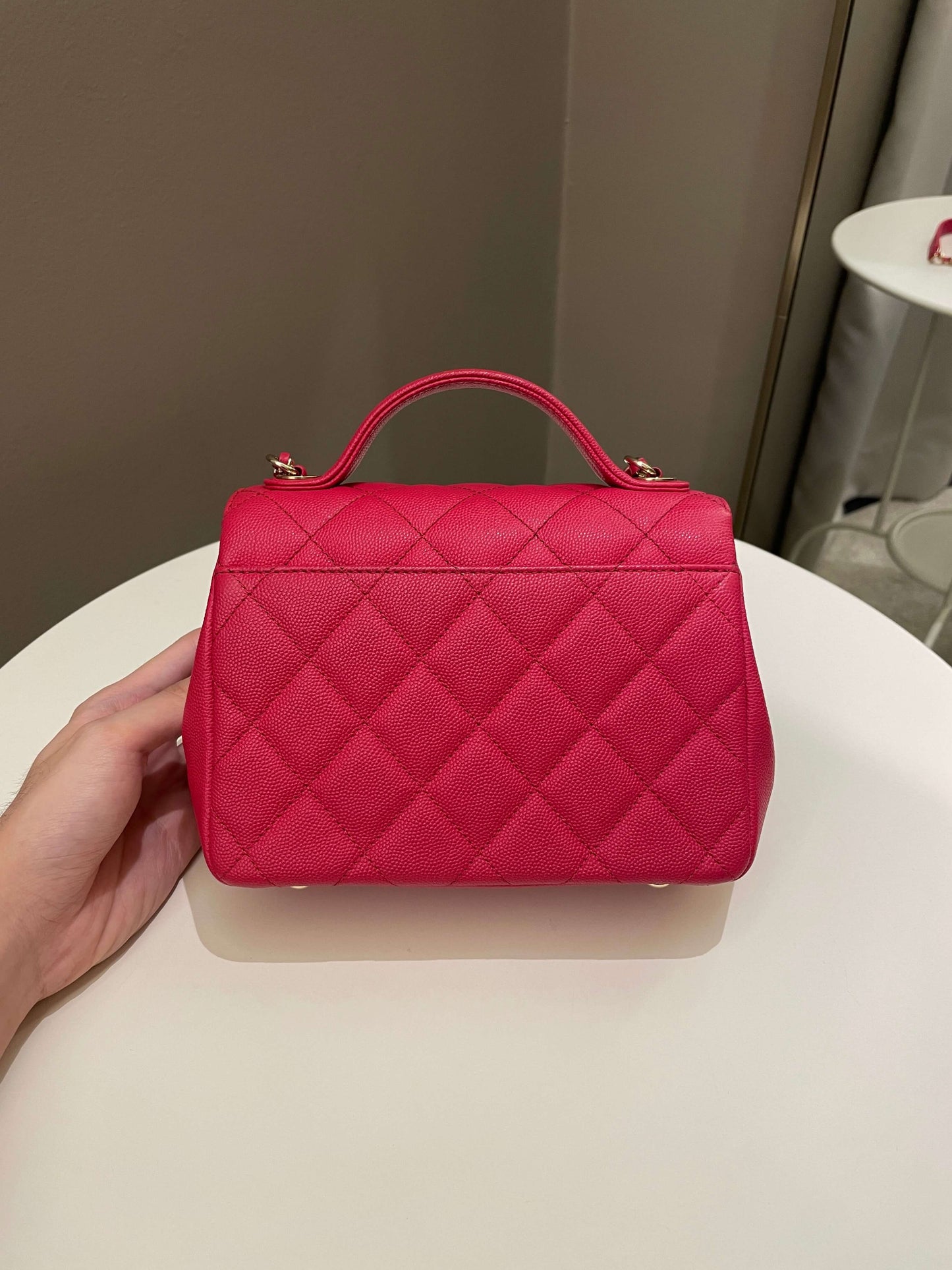 Luxury Chanel Business Affinity Flap Red Caviar