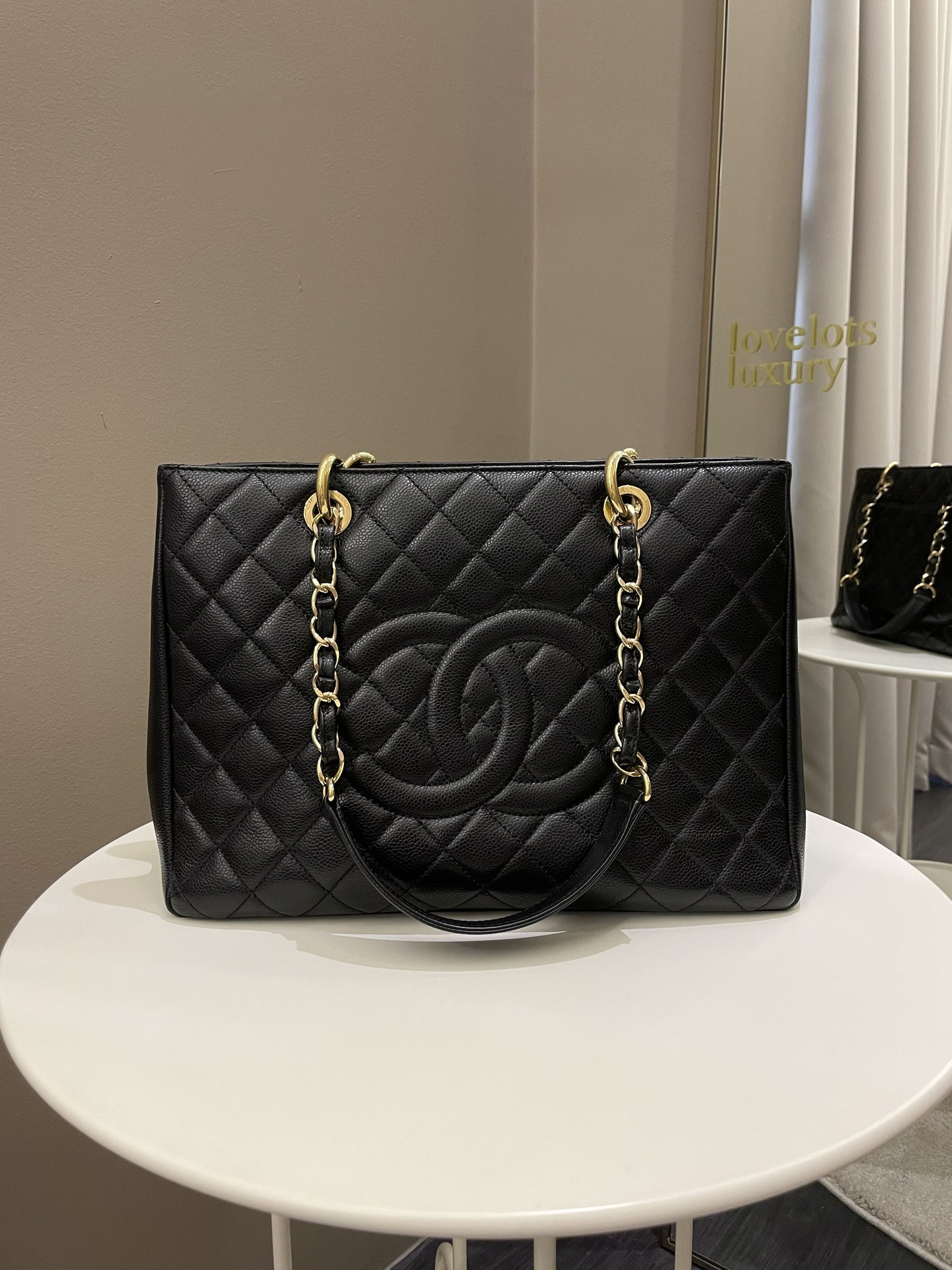 Luxury Chanel Classic Quilted GST Black Caviar