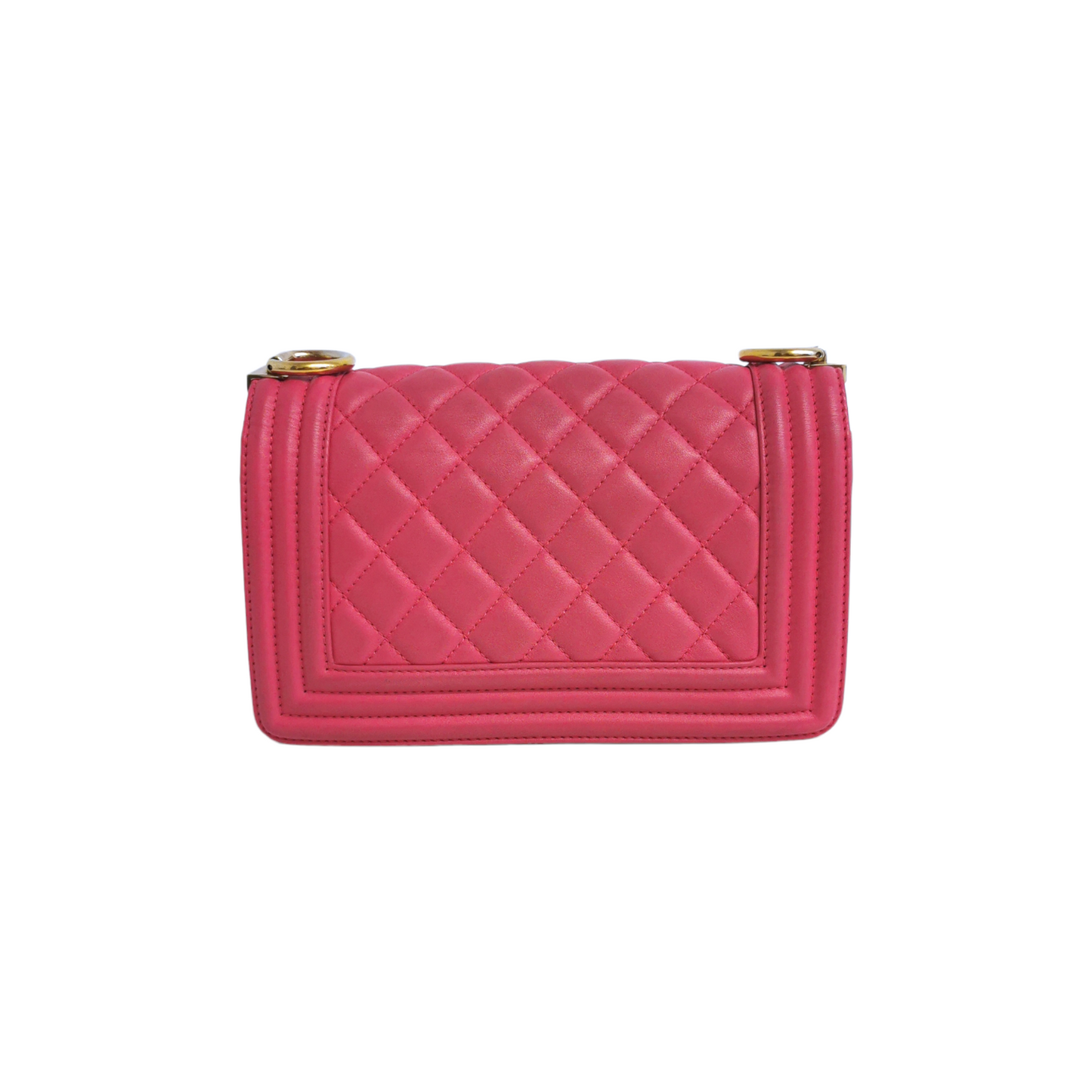 Luxury Chanel Boy Small Pink Calfskin Gold