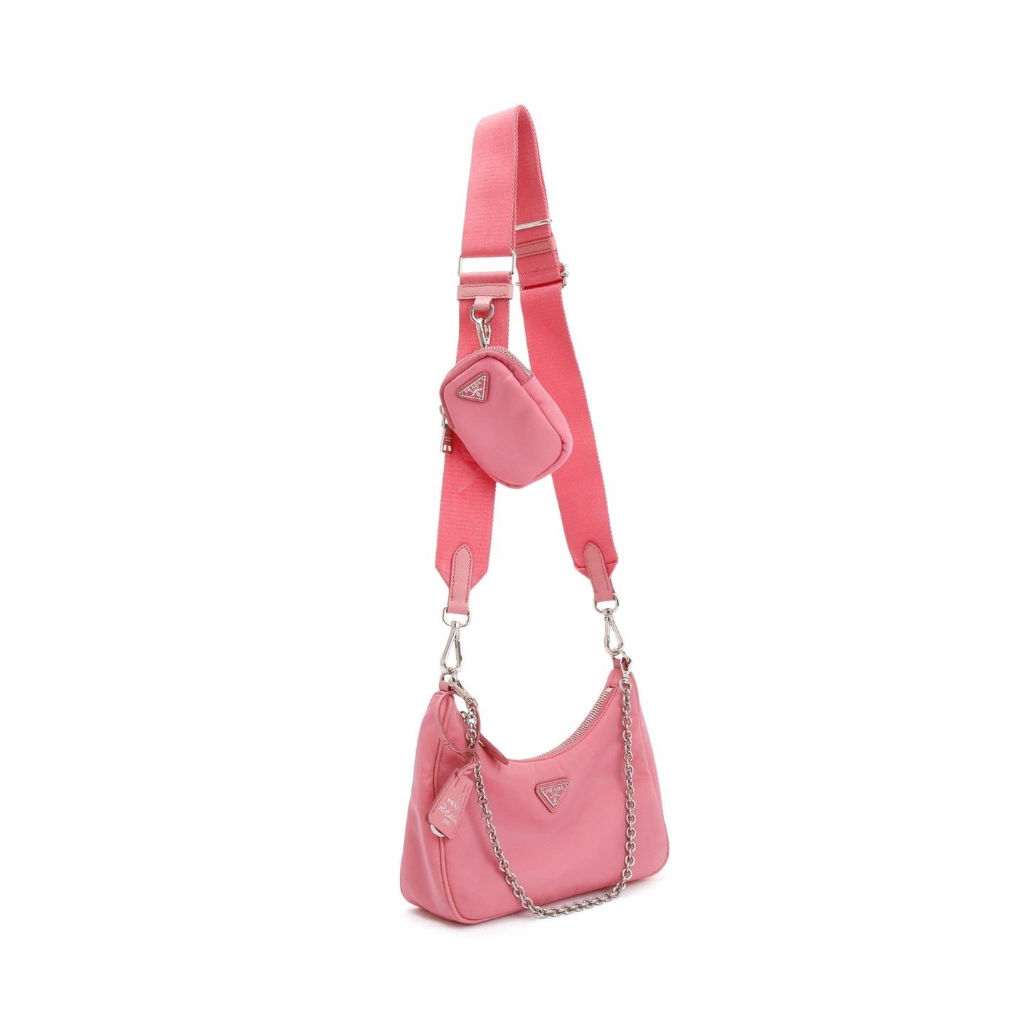 Prada 2020 Pink Re-Edition 2005 Re-Nylon Shoulder Bag