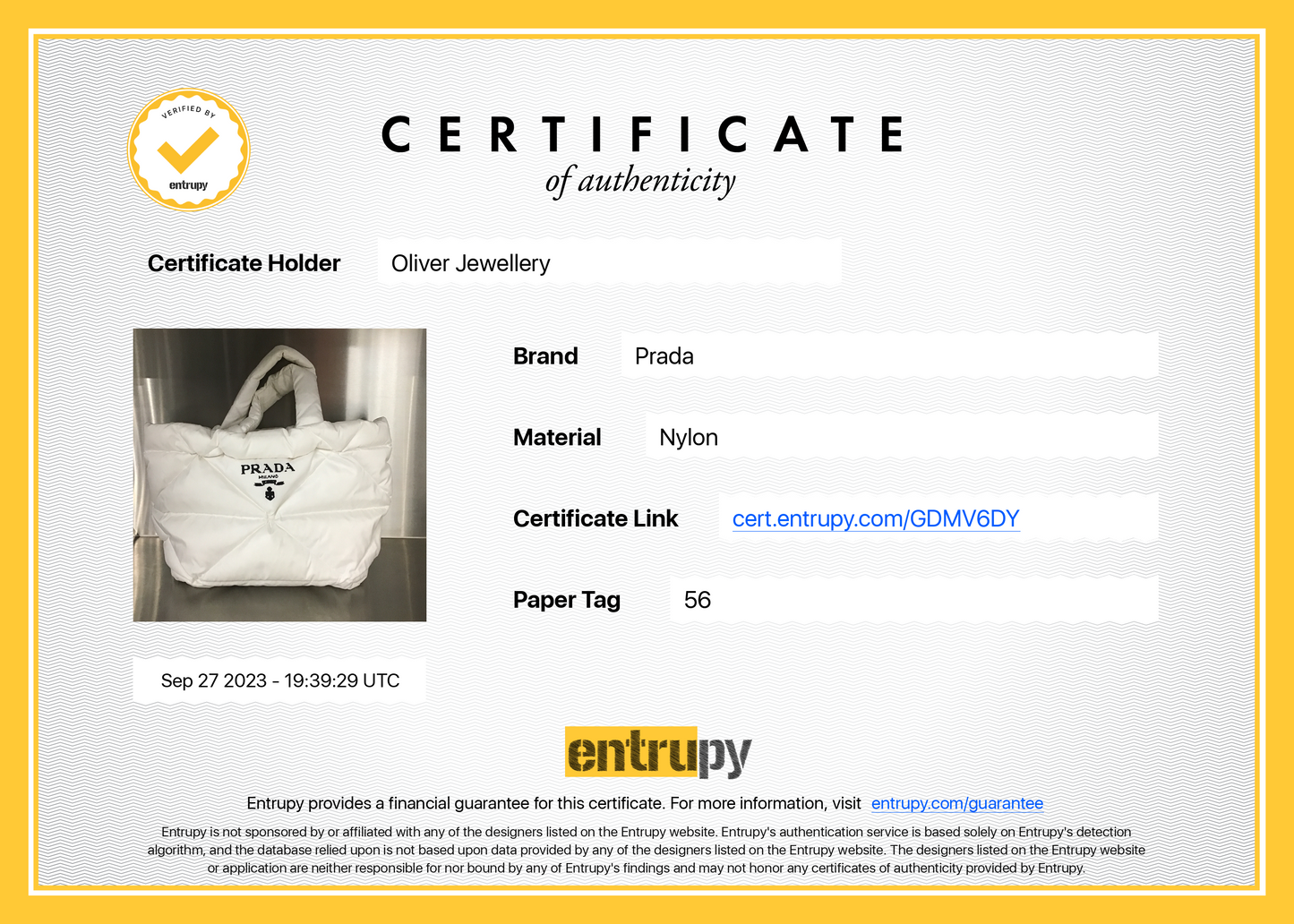 Prada 2022 White Re-Nylon Padded Nappa Tote