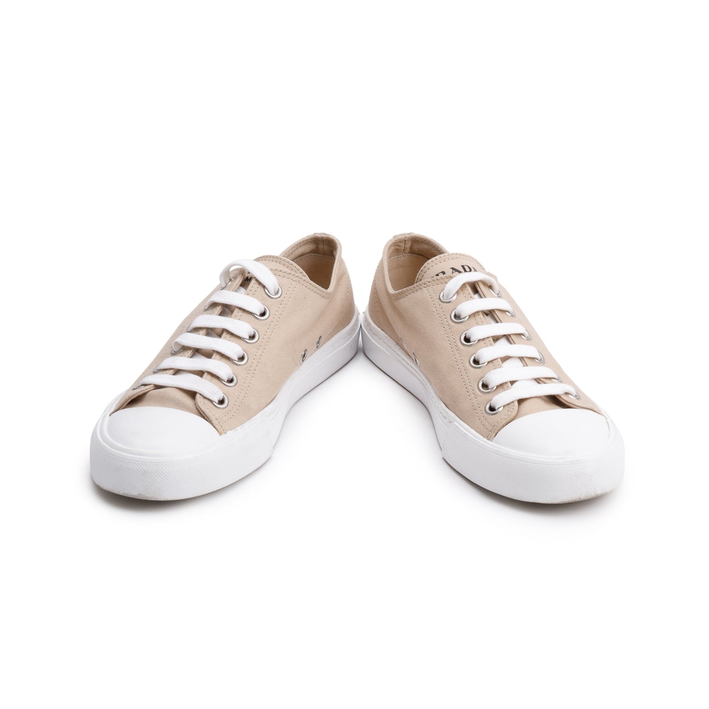Prada Beige Fabric Sneakers, Size 40