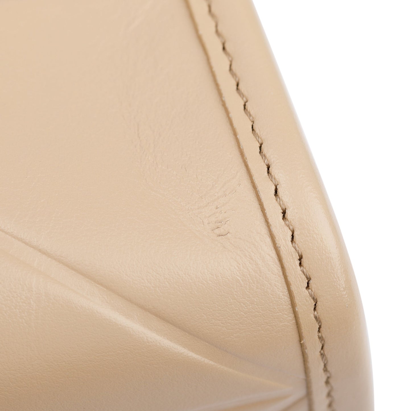 Prada Beige Leather Small Symbole Tote Bag