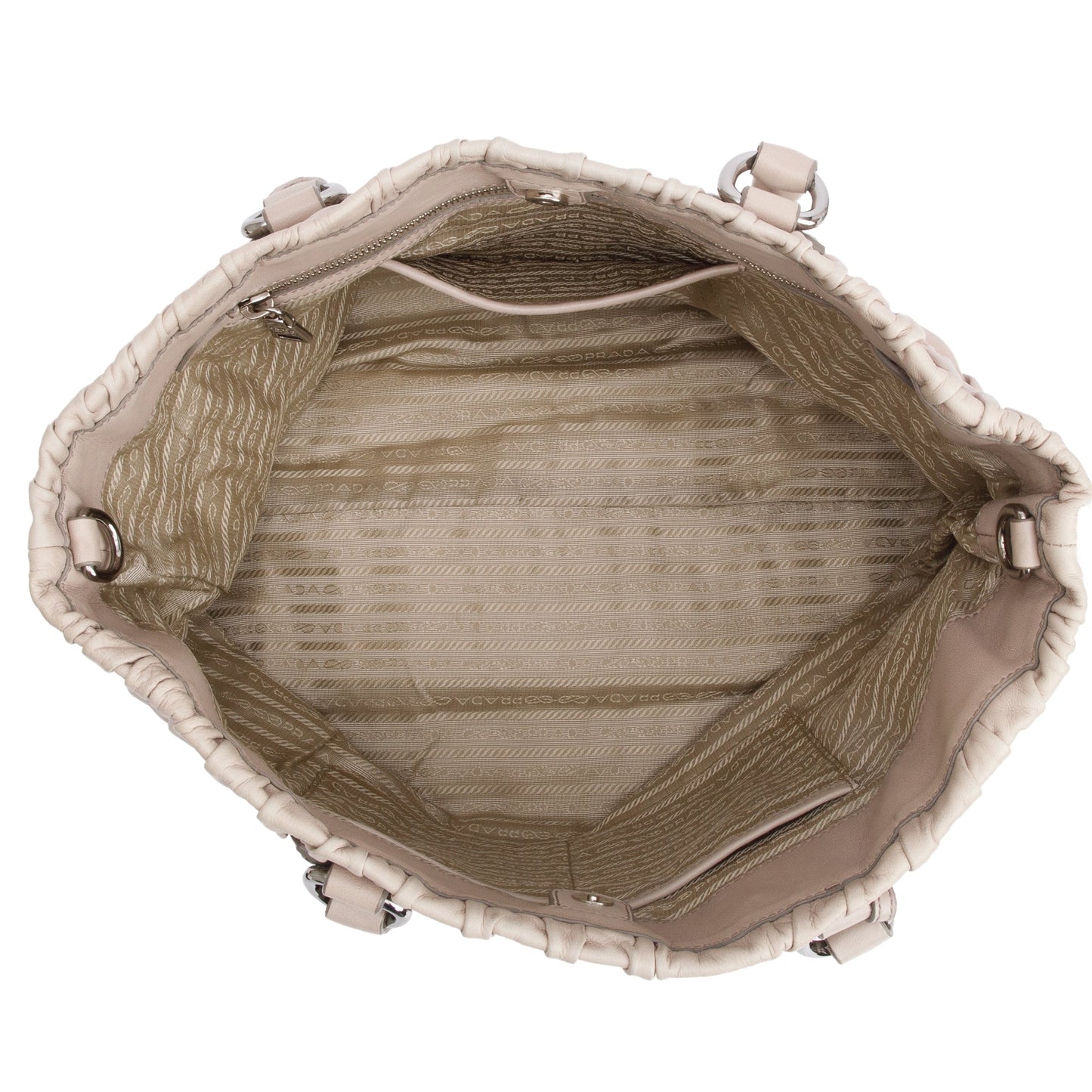 Prada Beige Nappa Gaufre Tote