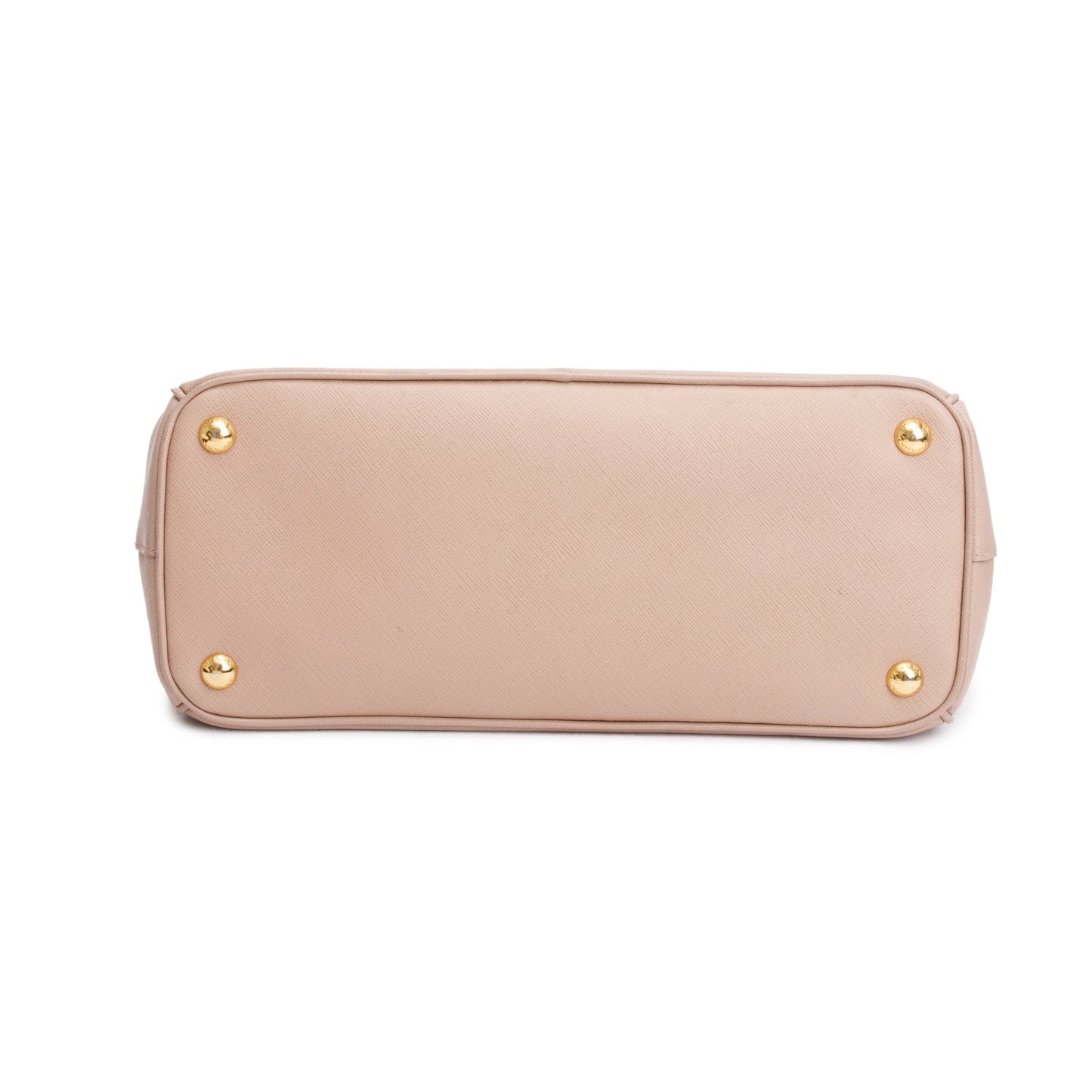 Prada Beige Saffiano Leather Small Double Zip Galleria Tote