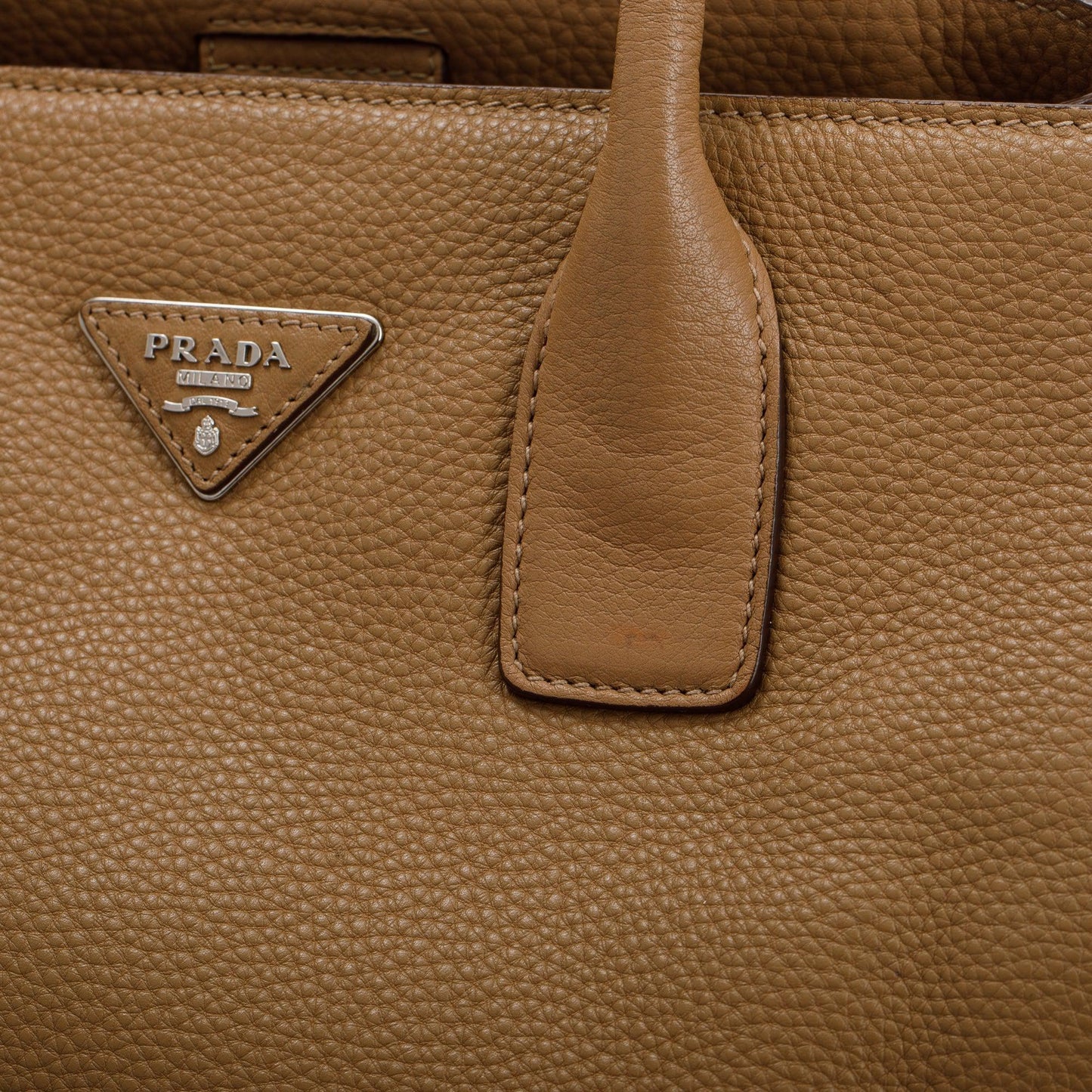 Prada Beige Vitello Daino Convertible Tote