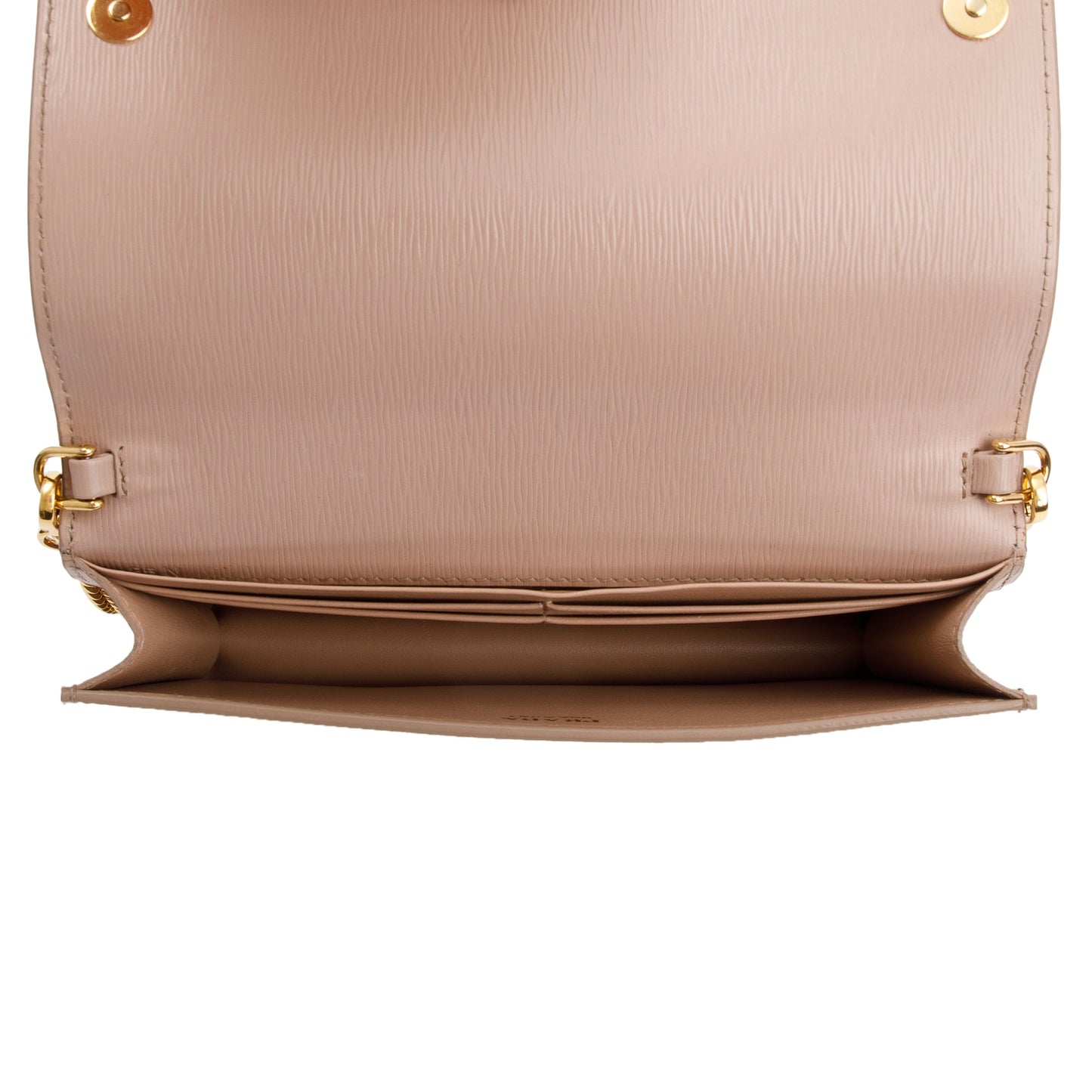 Prada Beige Vitello Move Wallet on Chain
