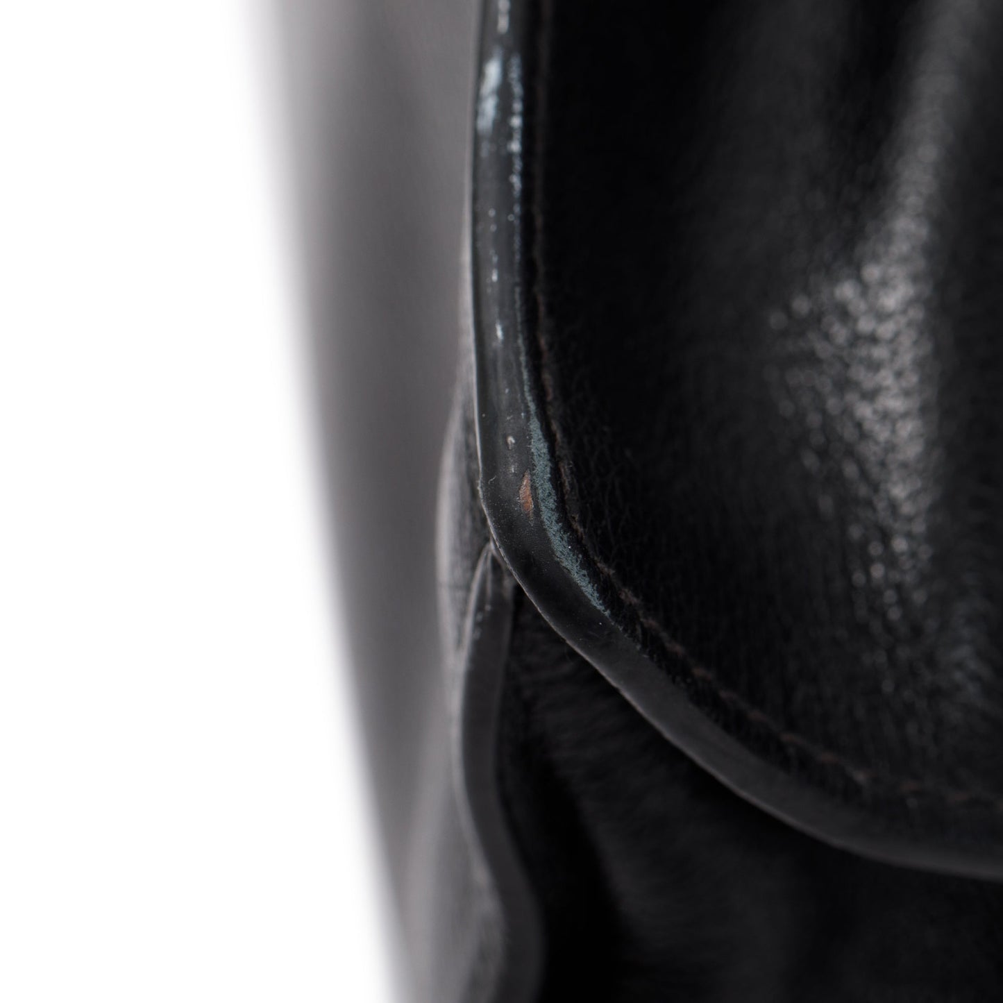 Prada Black Glace Calf Tote Bag