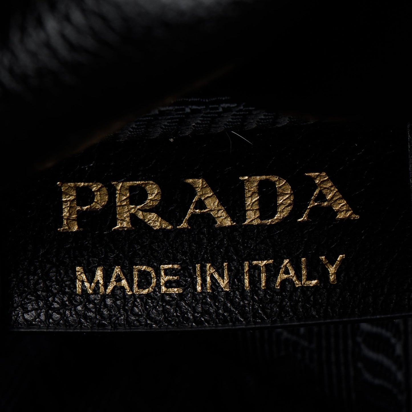Prada Black Glace Calf Tote Bag