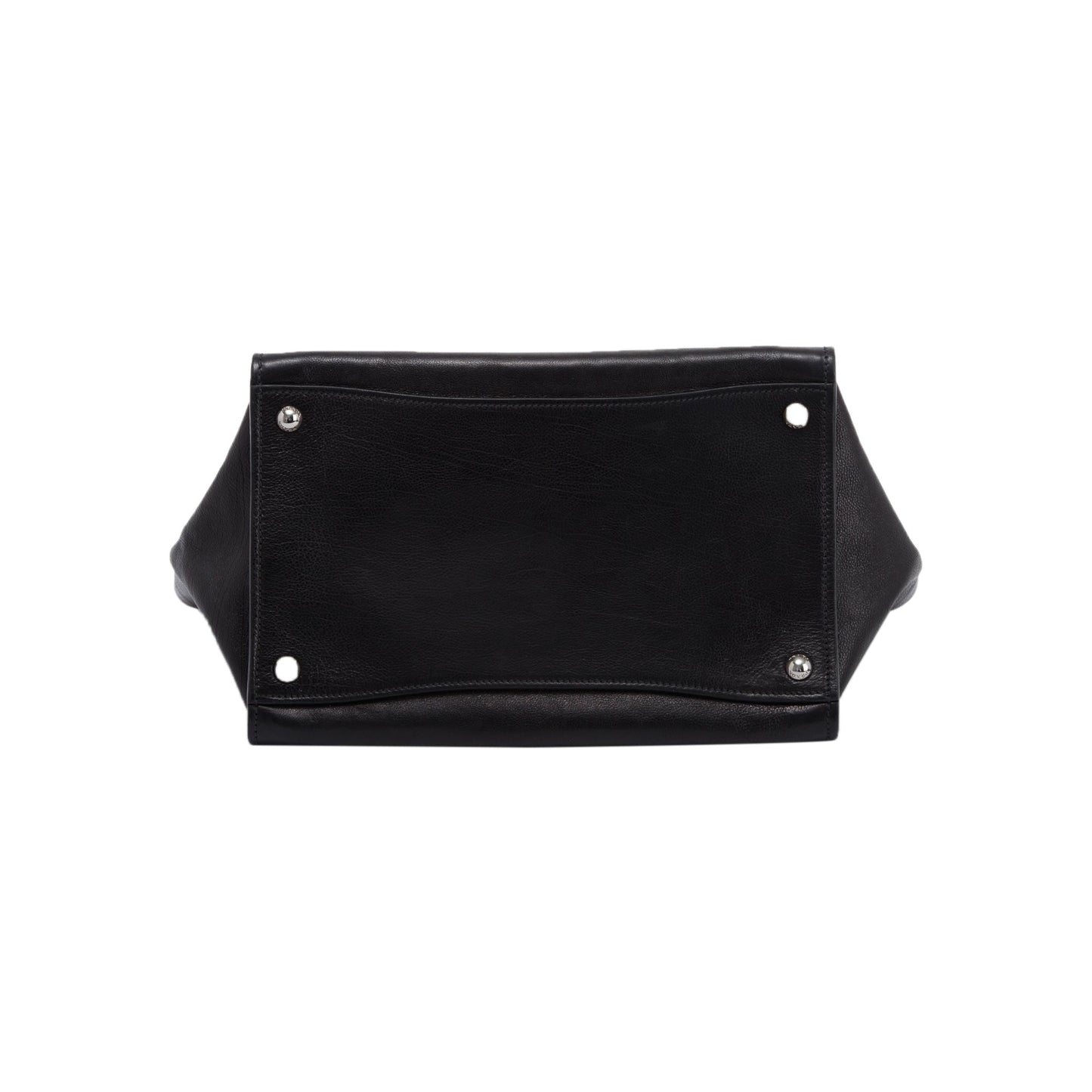 Prada Black Glace Calf Twin Pocket Tote