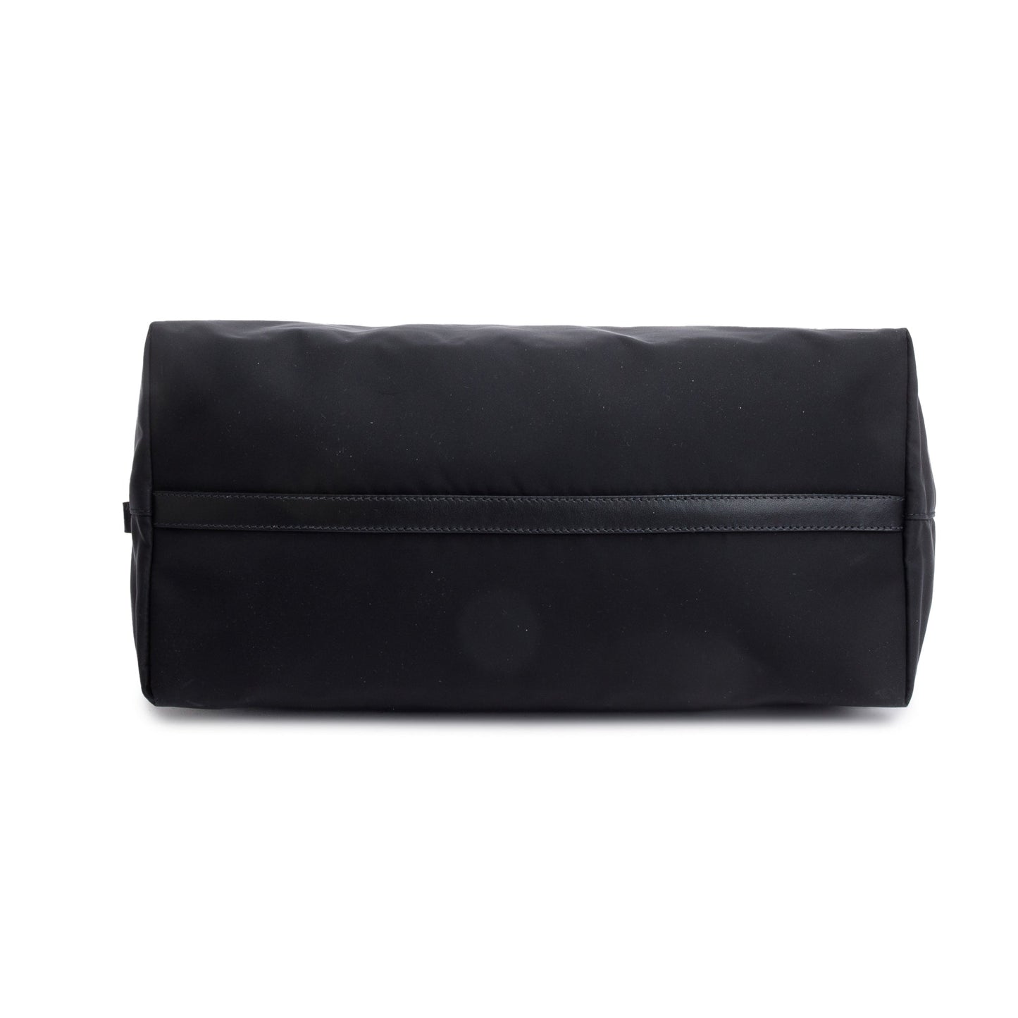 Prada Black Leather Trimmed Tessuto Nylon Tote