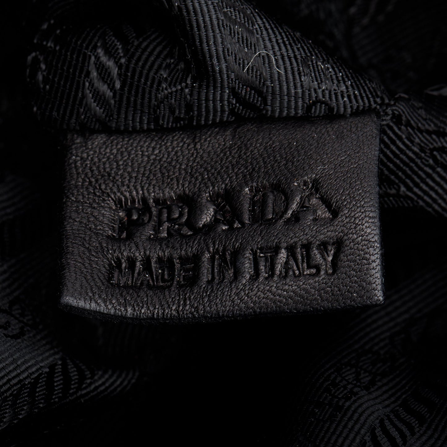 Prada Black Nappa Leather Handle Bag