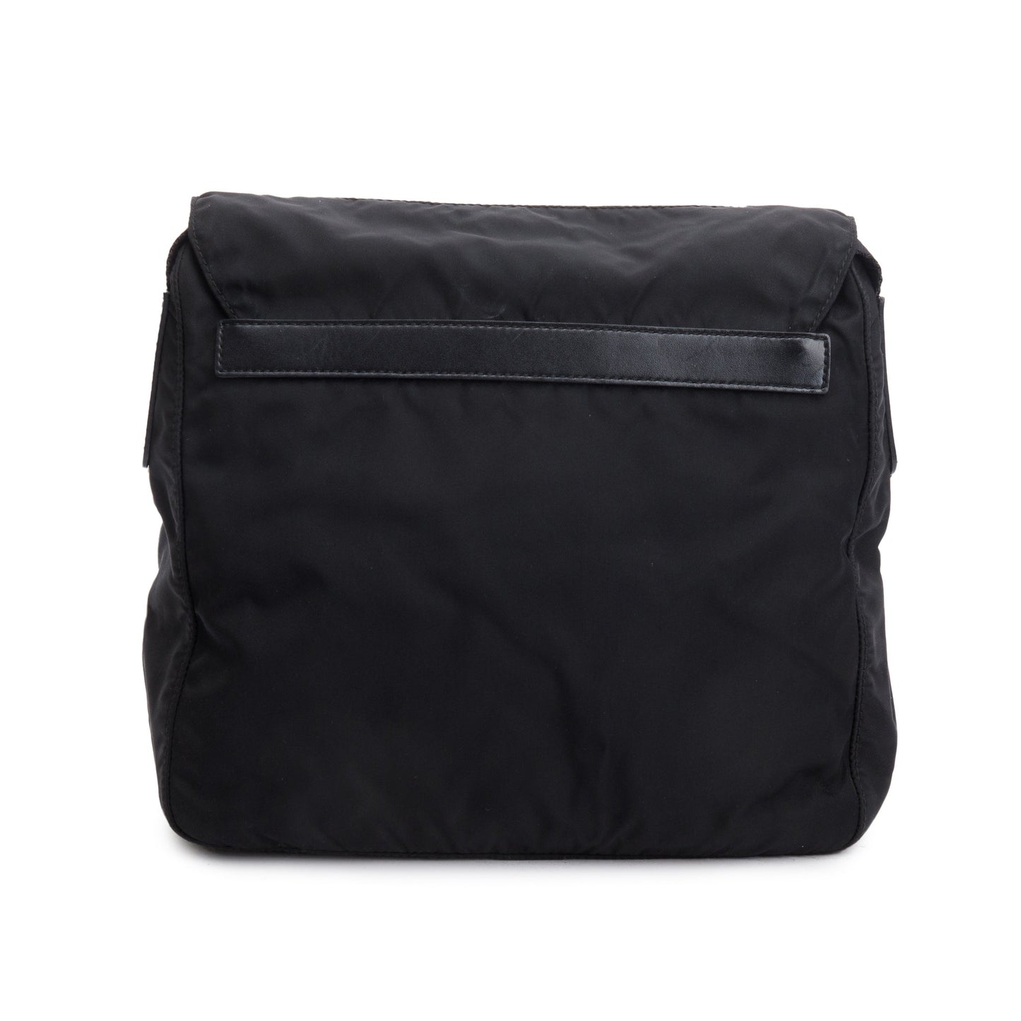 Prada Black Nylon Vela Sport Small Buckle Messenger Bag