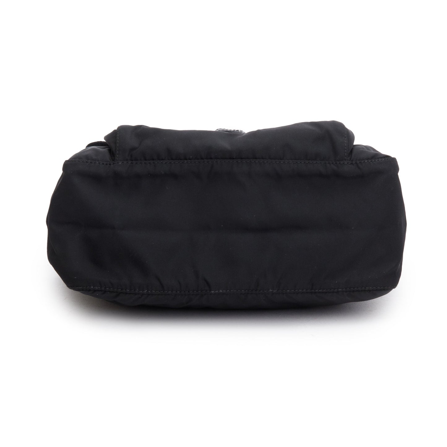 Prada Black Nylon Vela Sport Small Buckle Messenger Bag